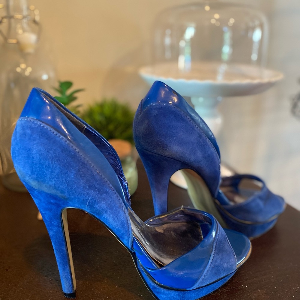 Steve Madden Royal Blue Platform Heel